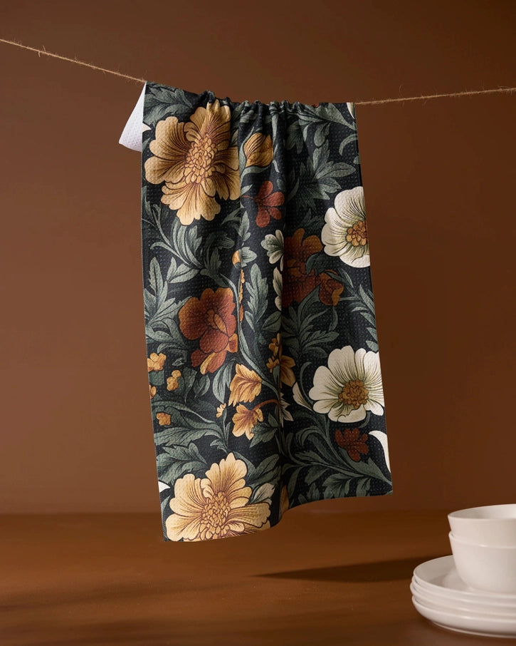 Classic Floral Kitchen Towel