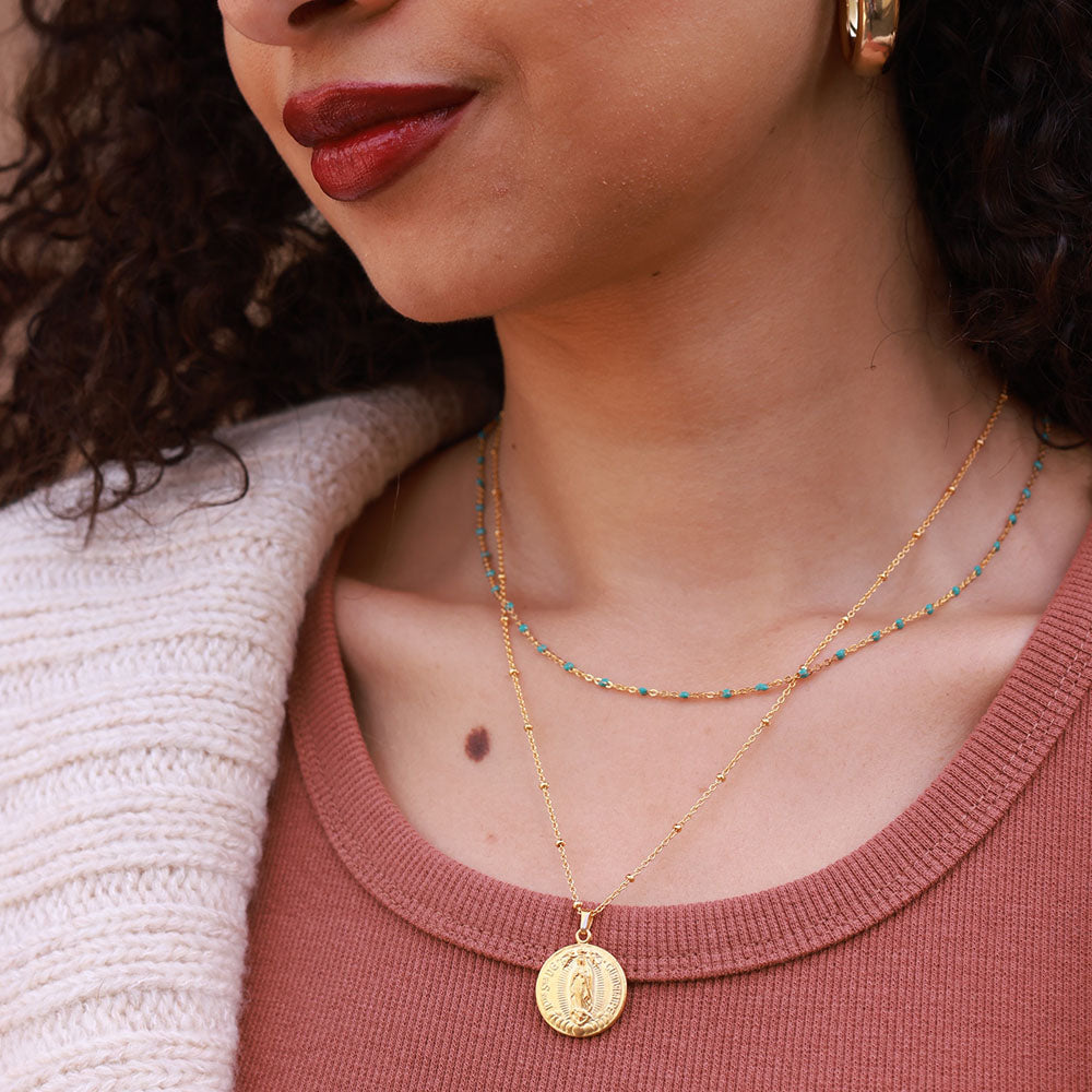 Guadalupe Medallion Necklace