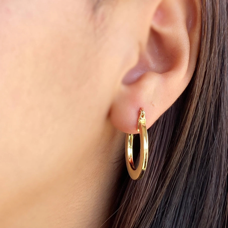 Flat Hoop Earrings