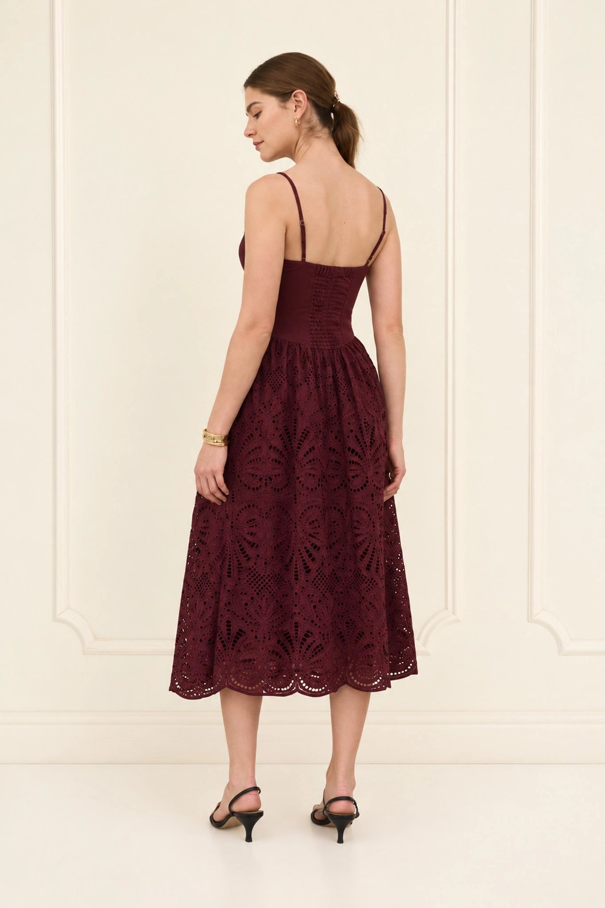 Scallop Eyelet Dress