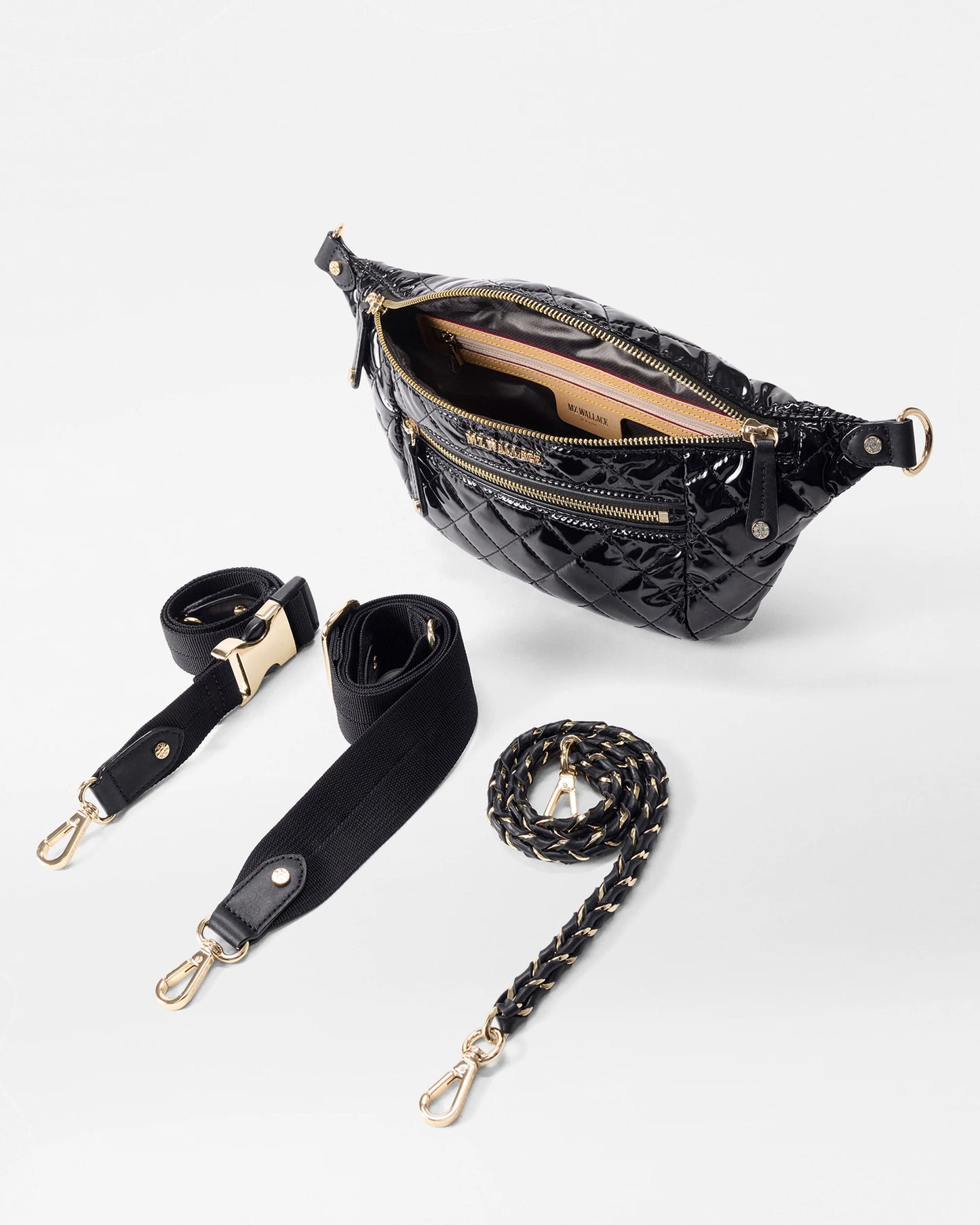 Small Crosby Crossbody Sling - Black Lacquer