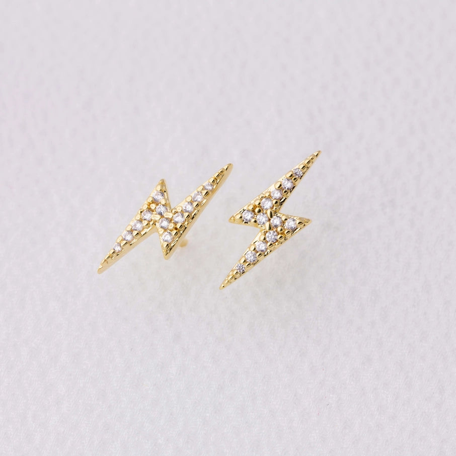 Mini Lightning Bolt Studs