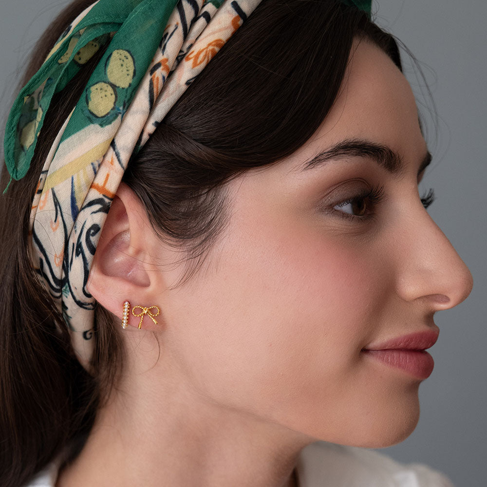 Tiny Bow Studs
