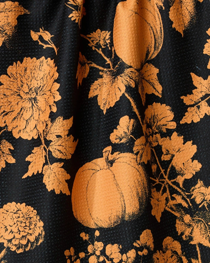 Haunted Harvest Orange Kitchen Towel