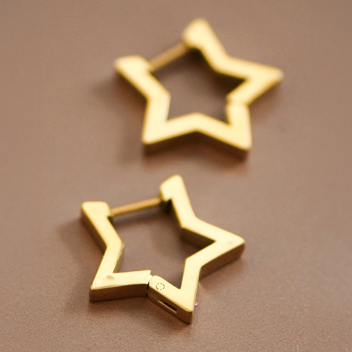 Small Star Hoops