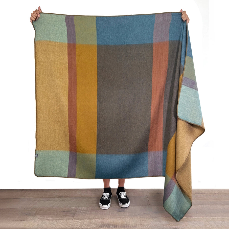 Alpaca Throw Blanket - Prism