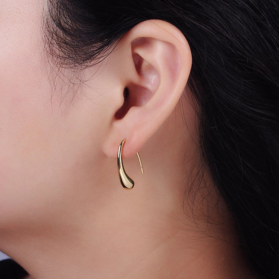 Molten Drop Hook Earrings