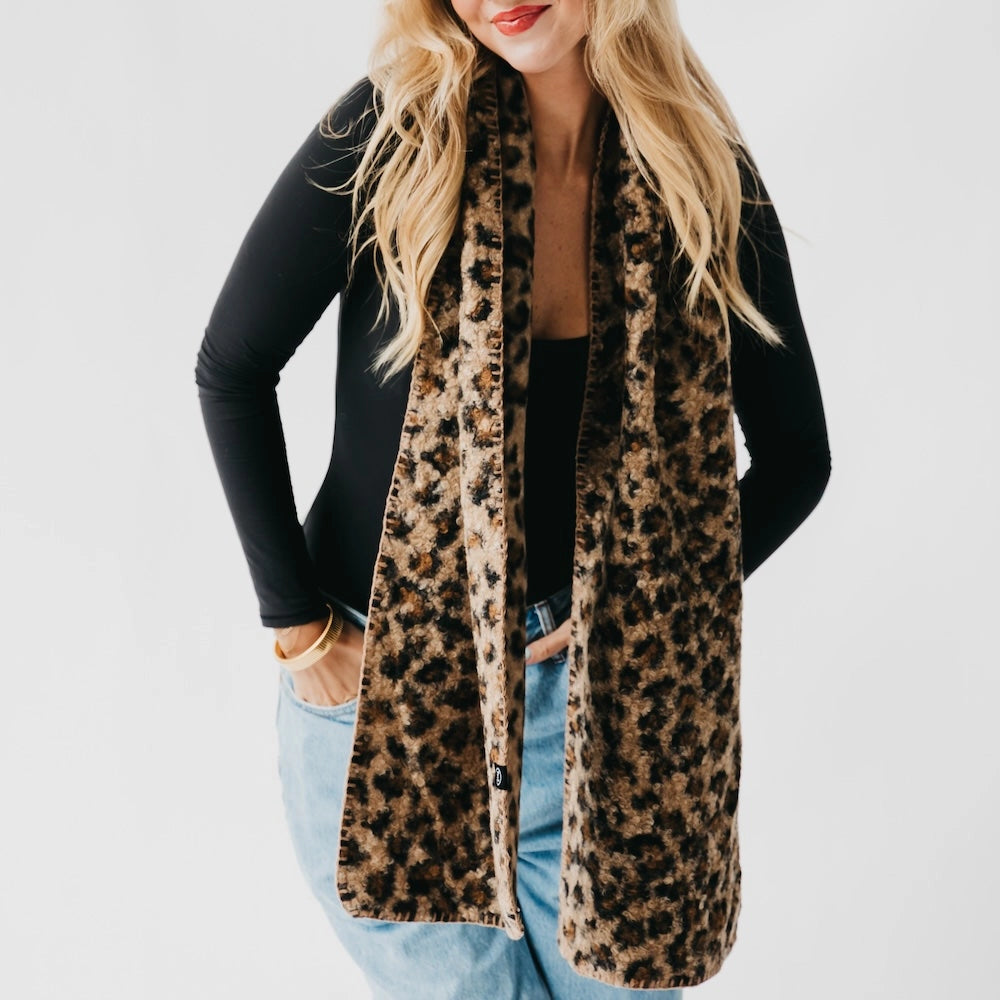 Laine Leopard Scarf