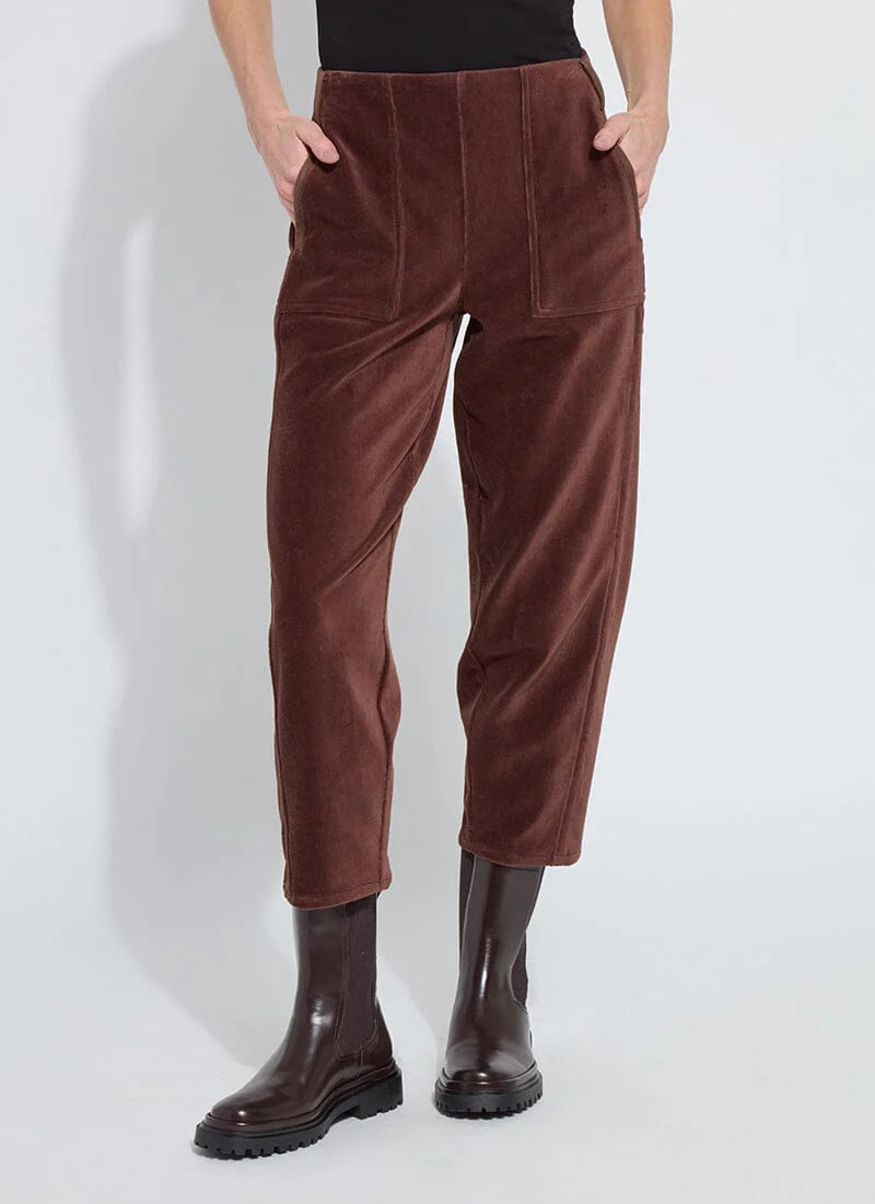 Tatum Corduroy Barrel Crop