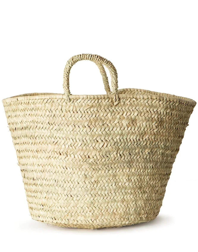 Large Straw Shopping Basket