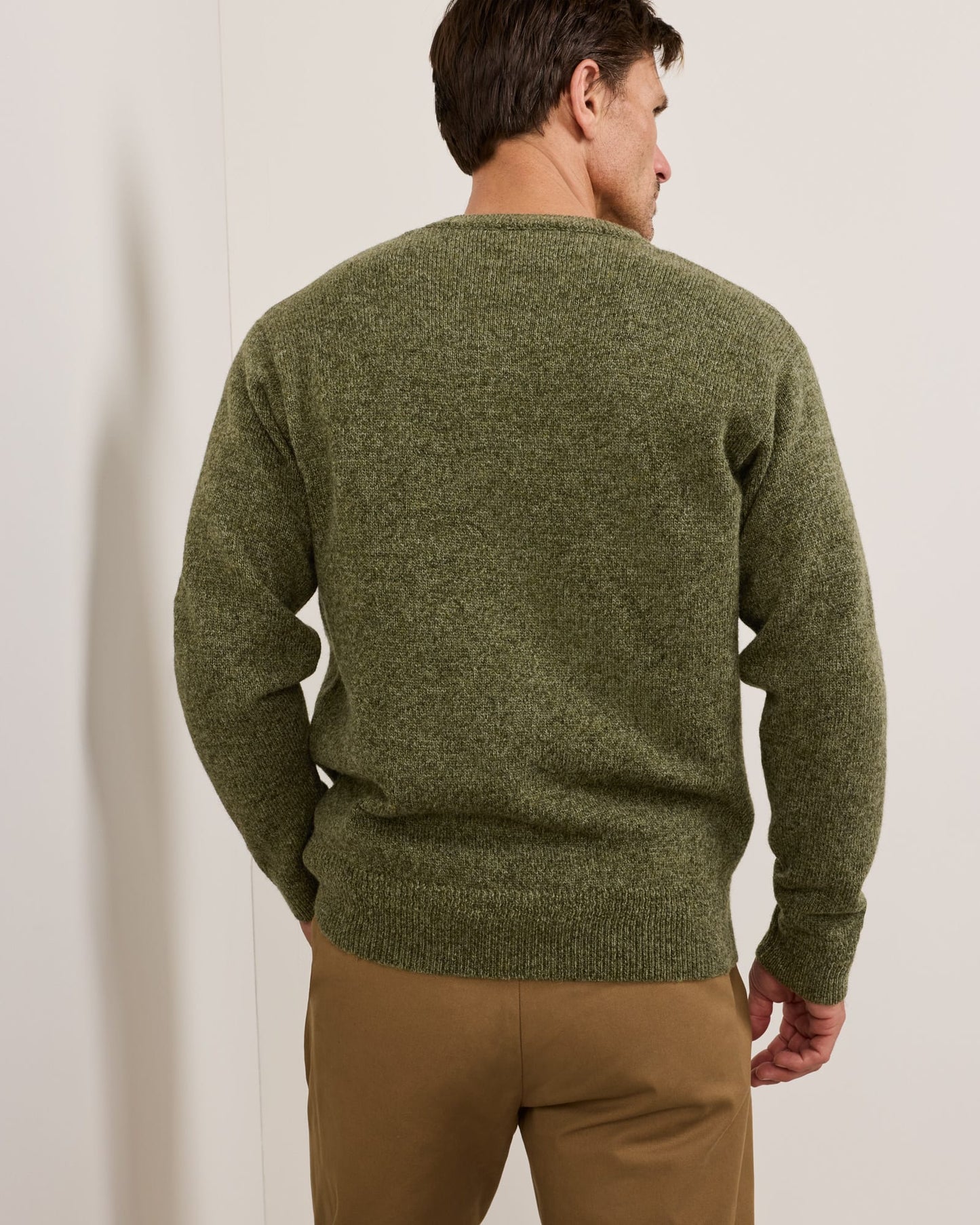 Shetland Sweater - Olive
