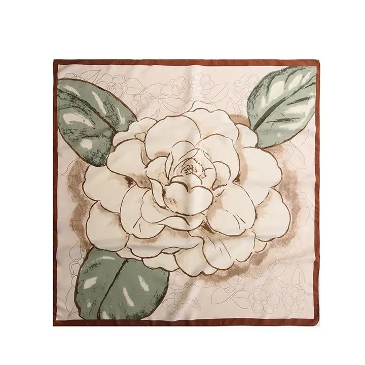 Camellia Square Scarf
