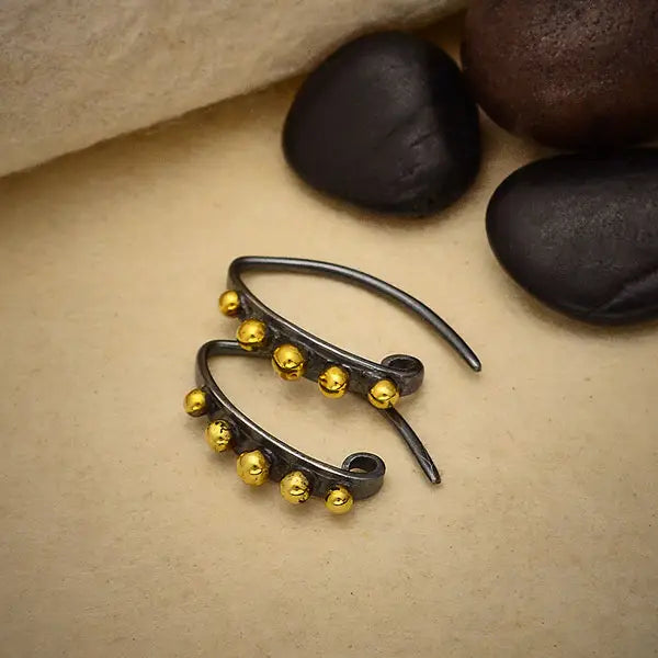 Marquis Granulation Earrings