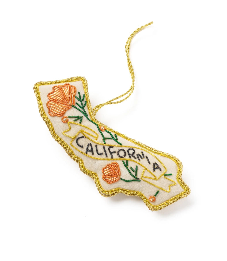 California Poppy Ornament