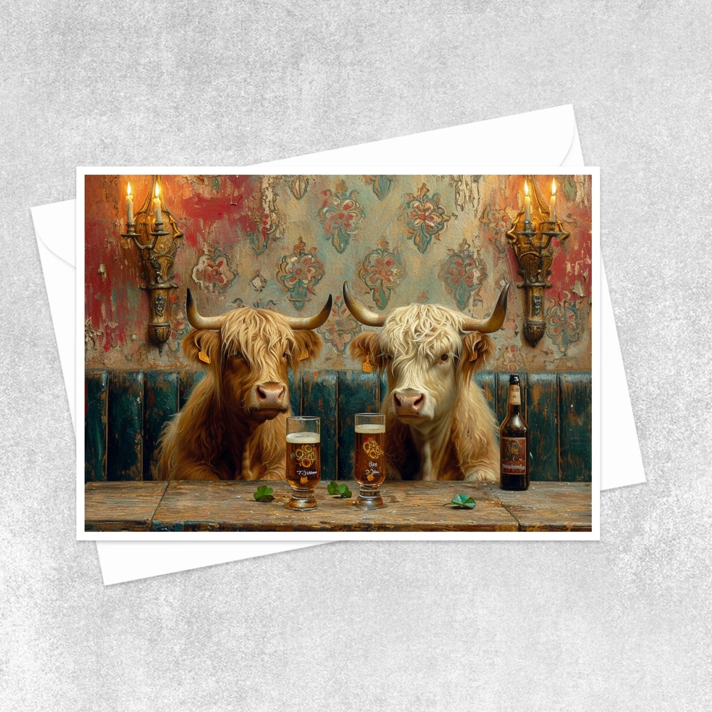Highland Cows Card