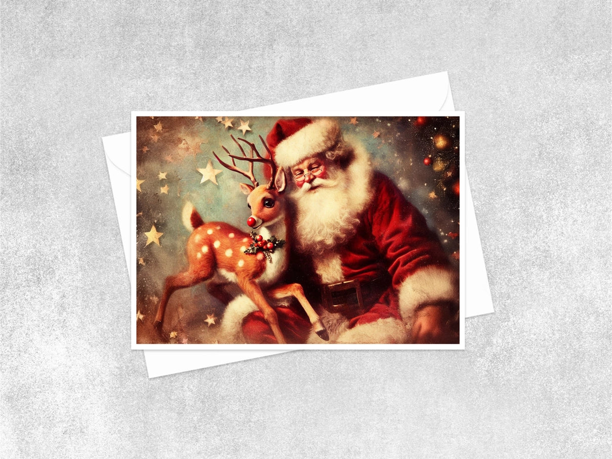 Santa & Rudolph Card