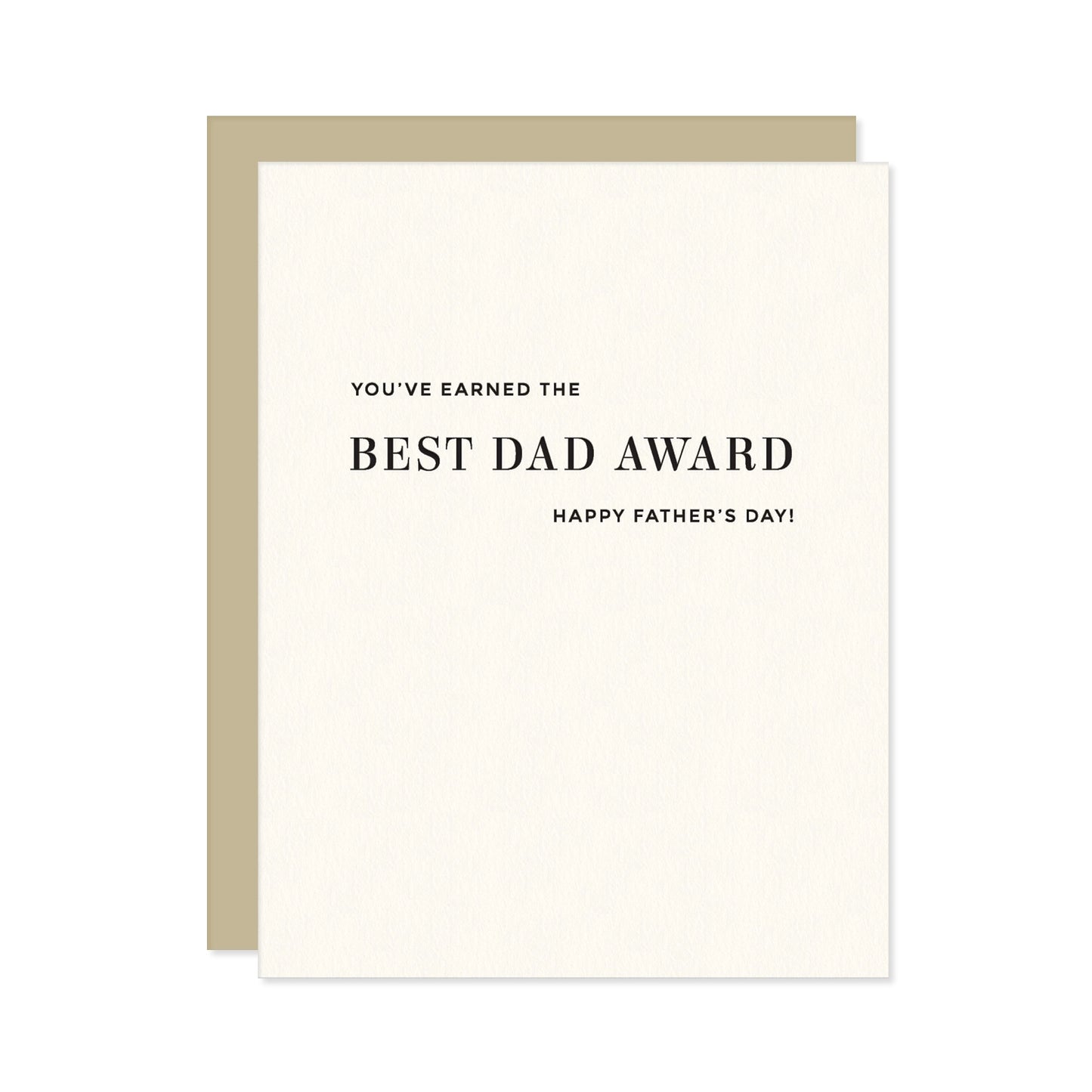 Best Dad Award Card