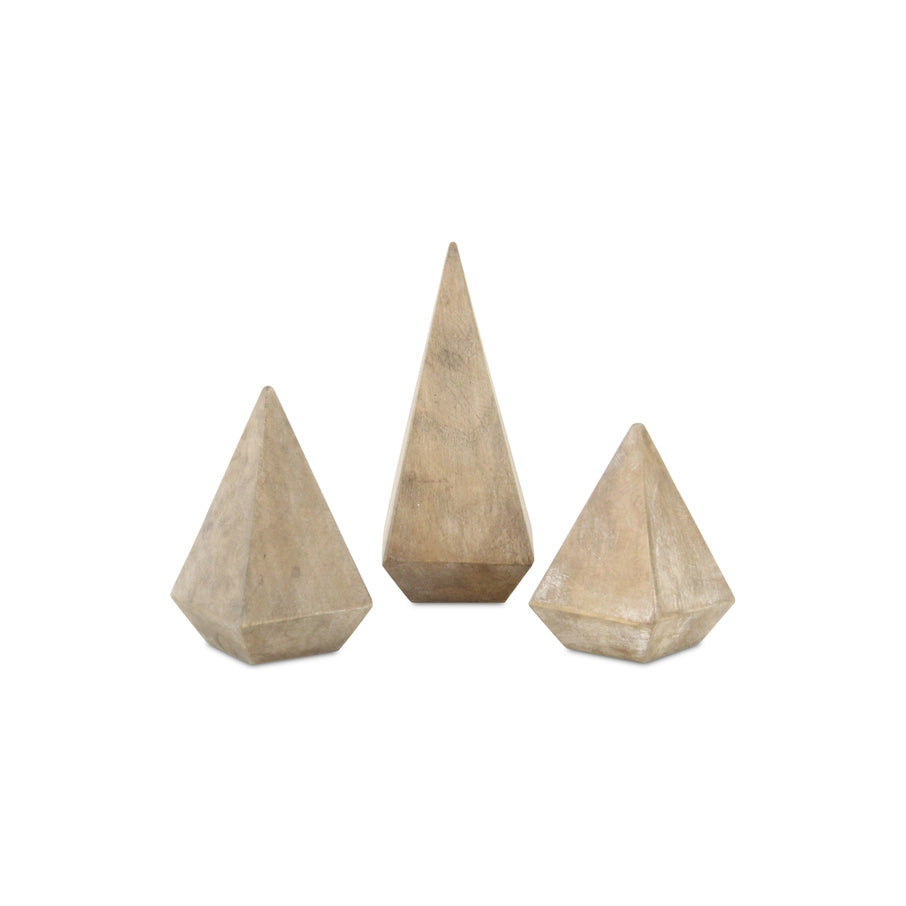 Wooden Pyramid Ring Holder