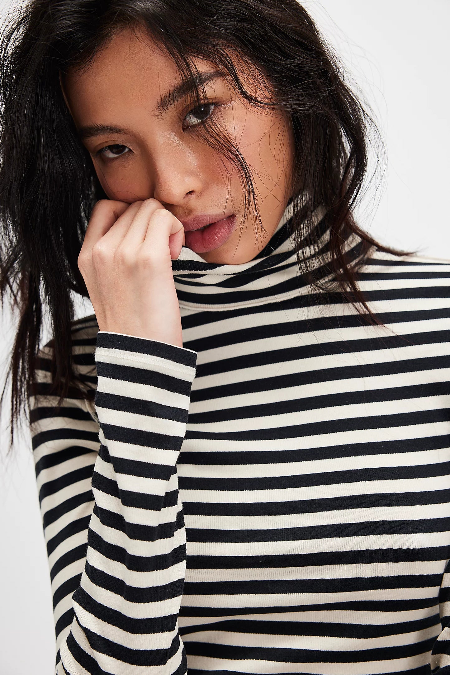 Striped Turtleneck
