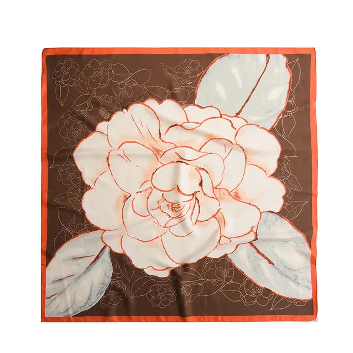 Camellia Square Scarf