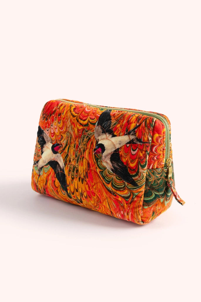 Marbled Swallow Makeup Bag