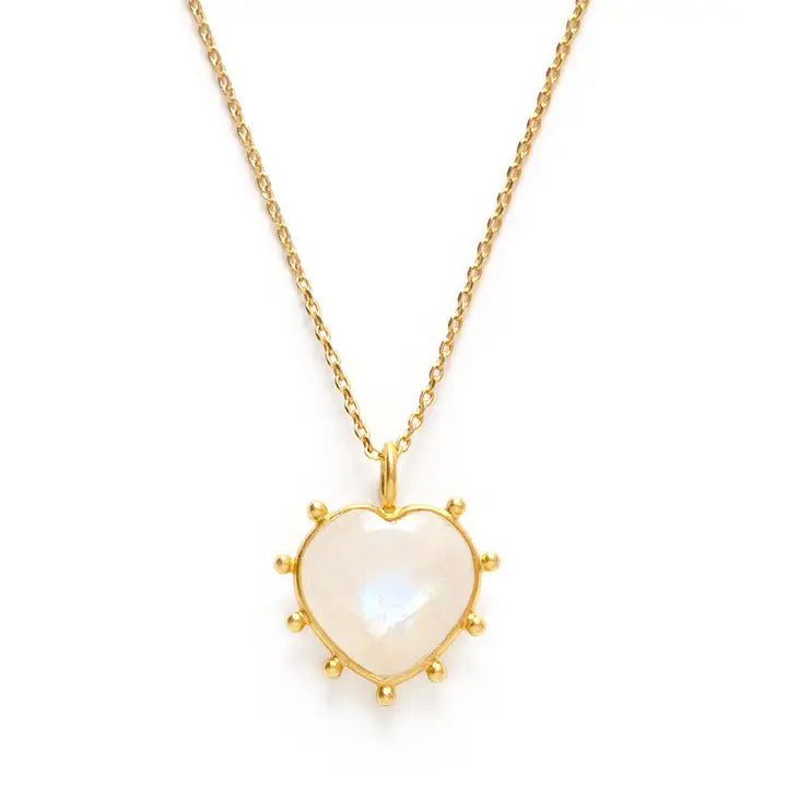 Gemstone Heart Necklace