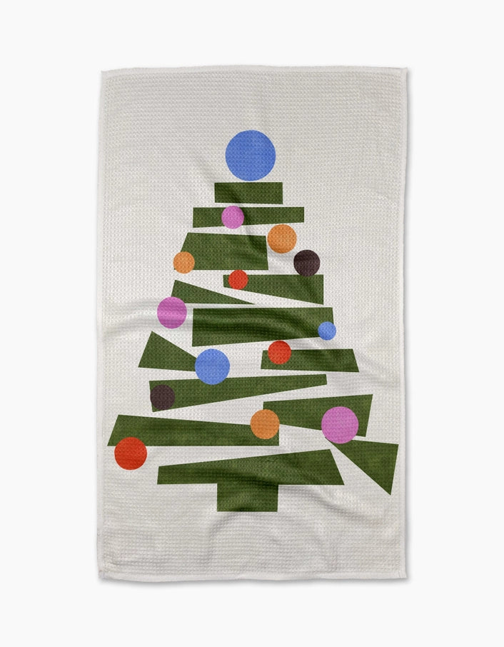 Modern Festive Tree Kitchen Towel