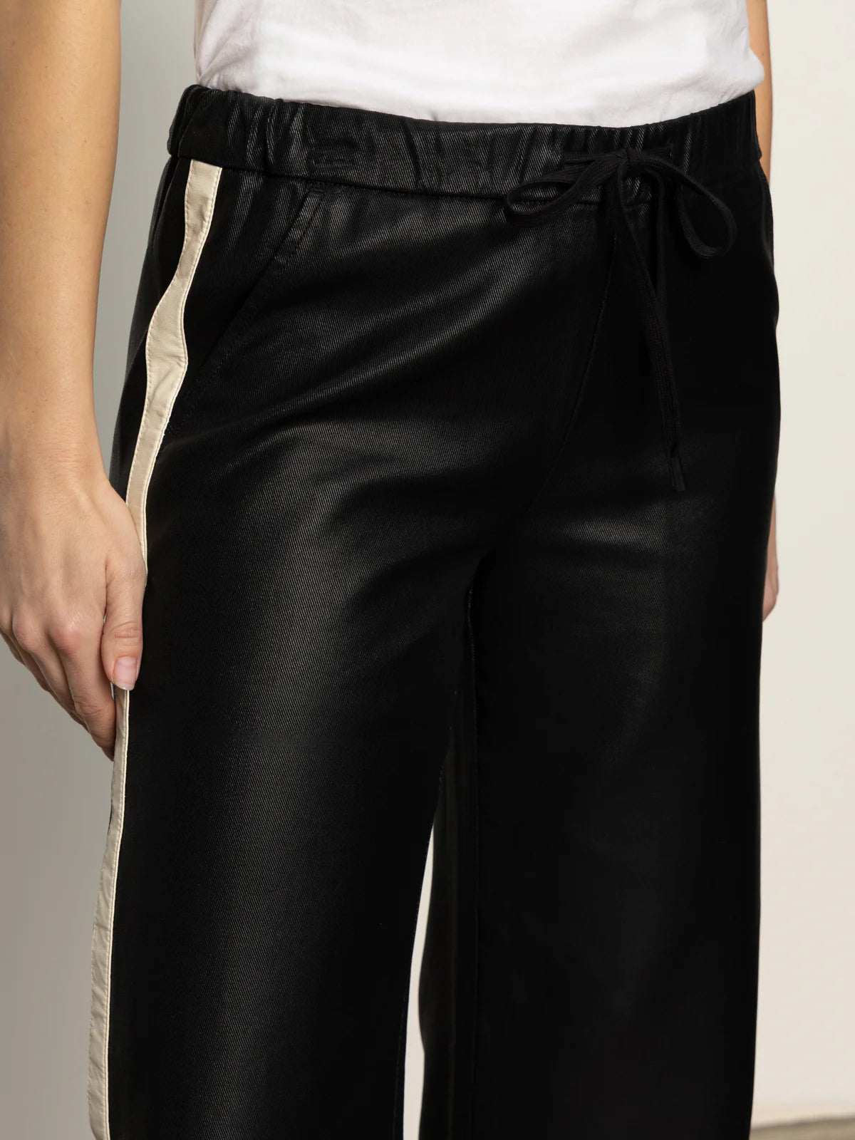 Coated Twill Track Pant