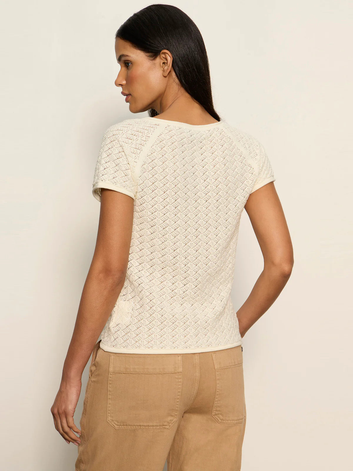 All In Pointelle Top
