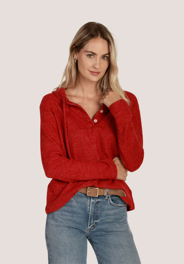 Cozy Moment Pullover - Red