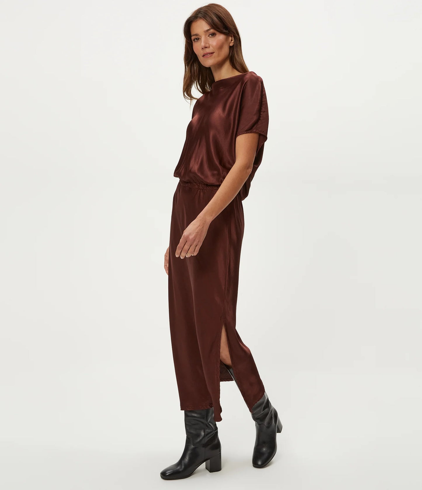 Karter Satin Midi Dress