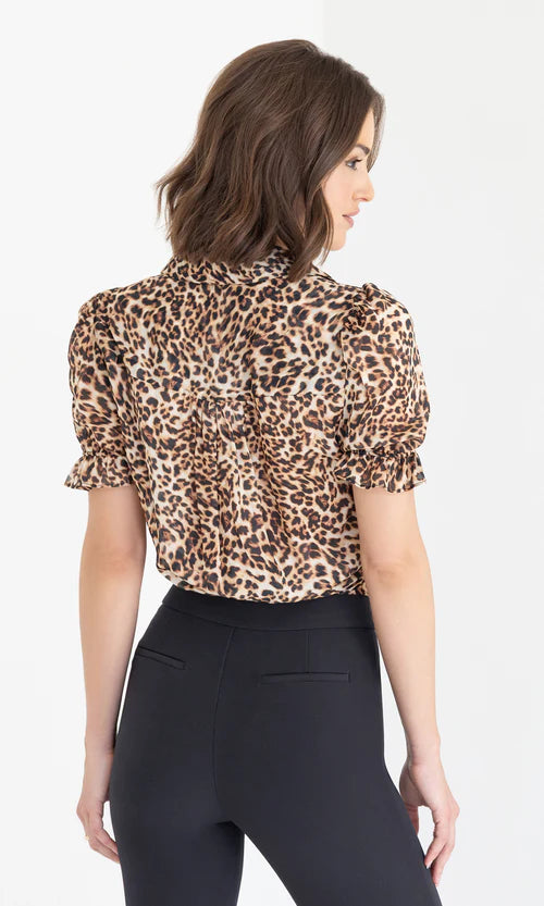 Mina Leopard Georgette Shirt