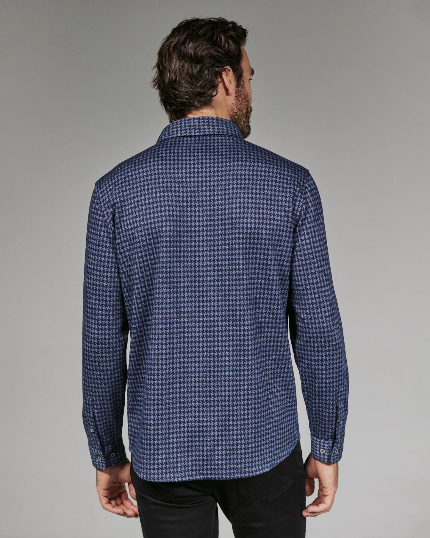 Houndstooth Knit Shirt