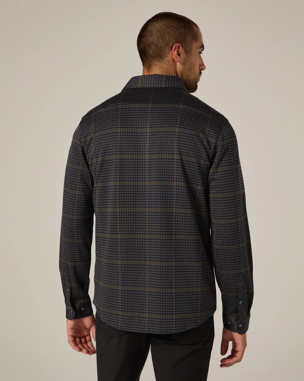 Houndstooth Knit Shirt