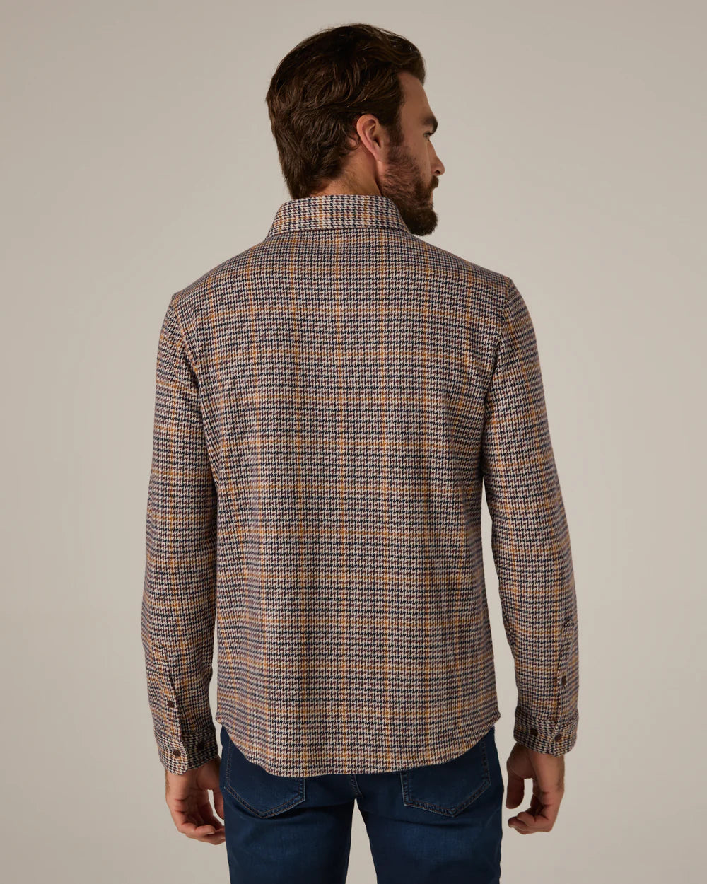 Houndstooth Knit Shirt