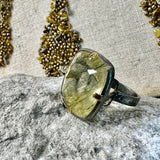 Tourmalinated quartz Ring