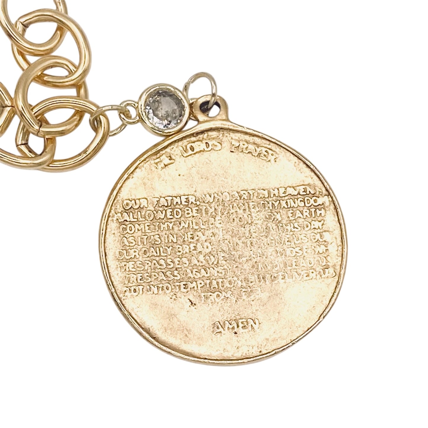 Lord's Prayer Coin Necklace
