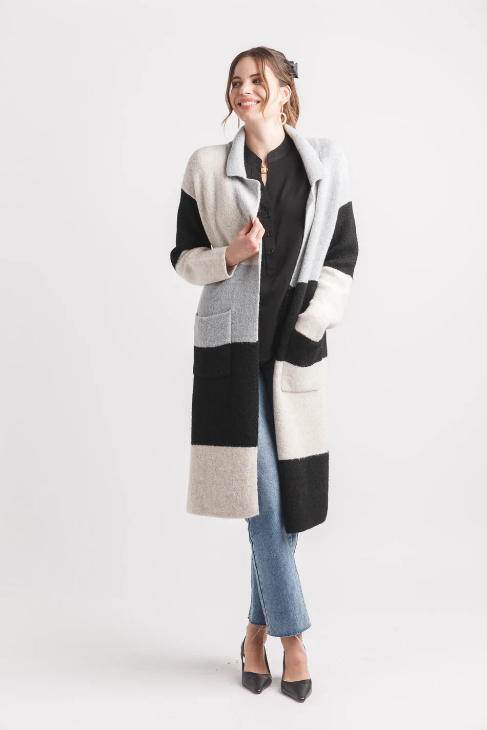 Color Block Coatigan