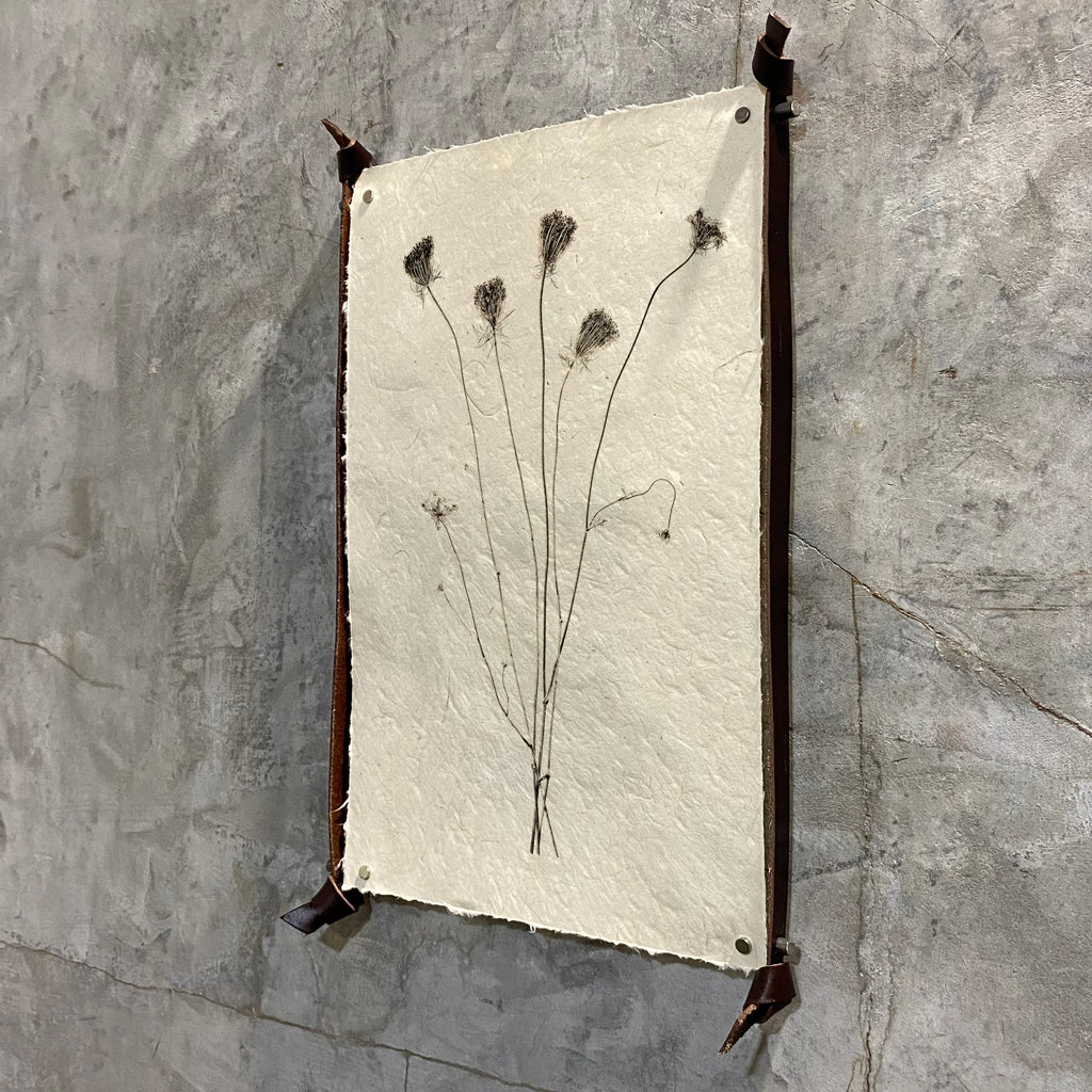 Frameless Leather & Steel Hanger - Small