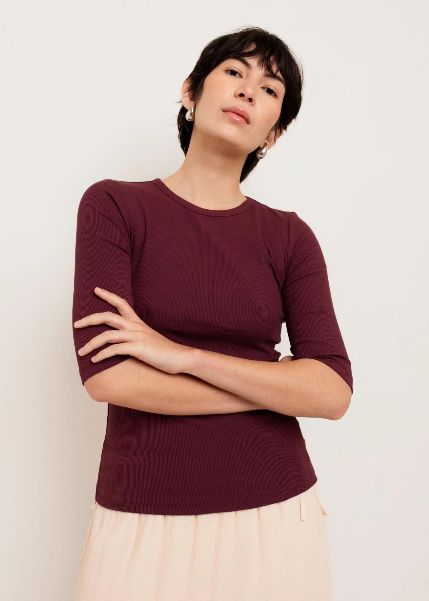 Akari Crew Neck - Fig