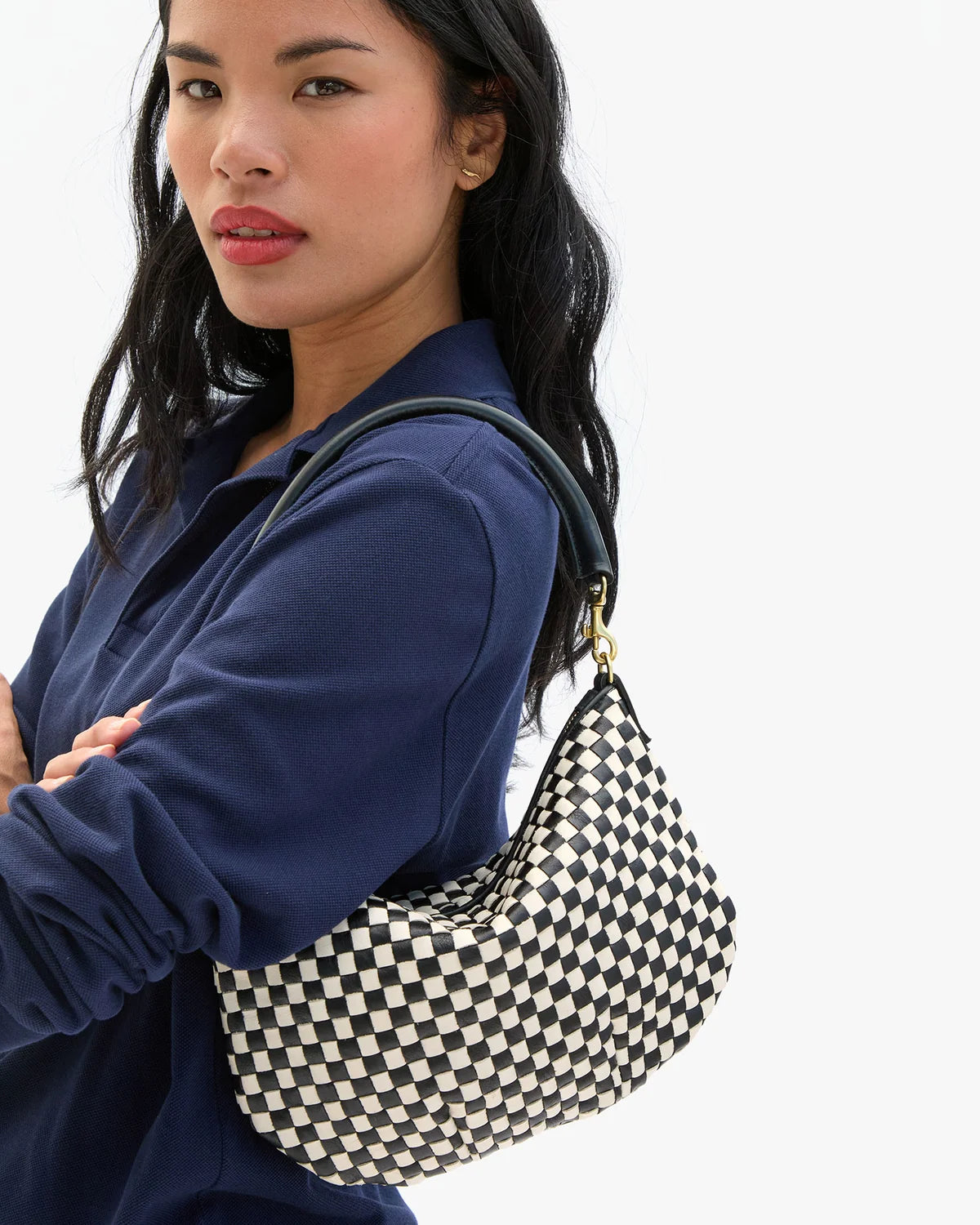 Petit Woven Moyen - Black/Cream