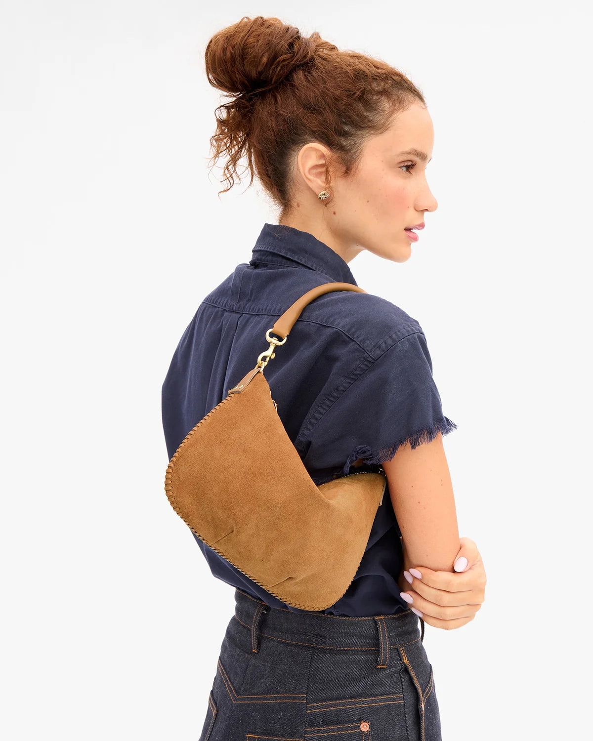 Suede Petit Moyen - Caramel
