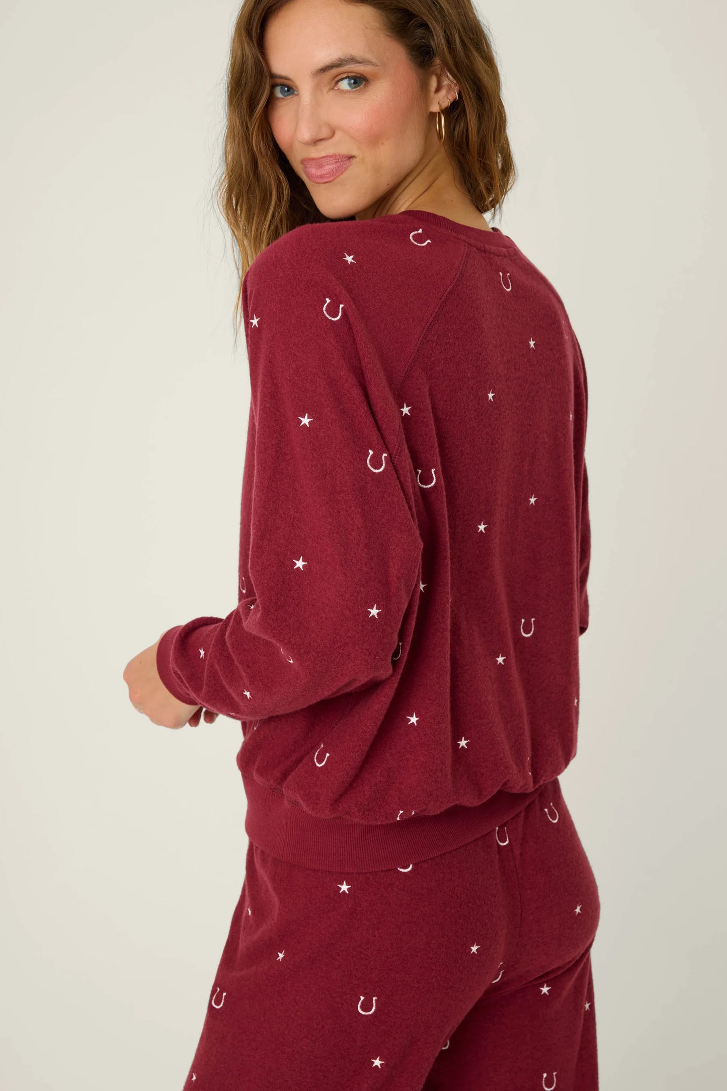 Horseshoe Embroidered Sweatshirt