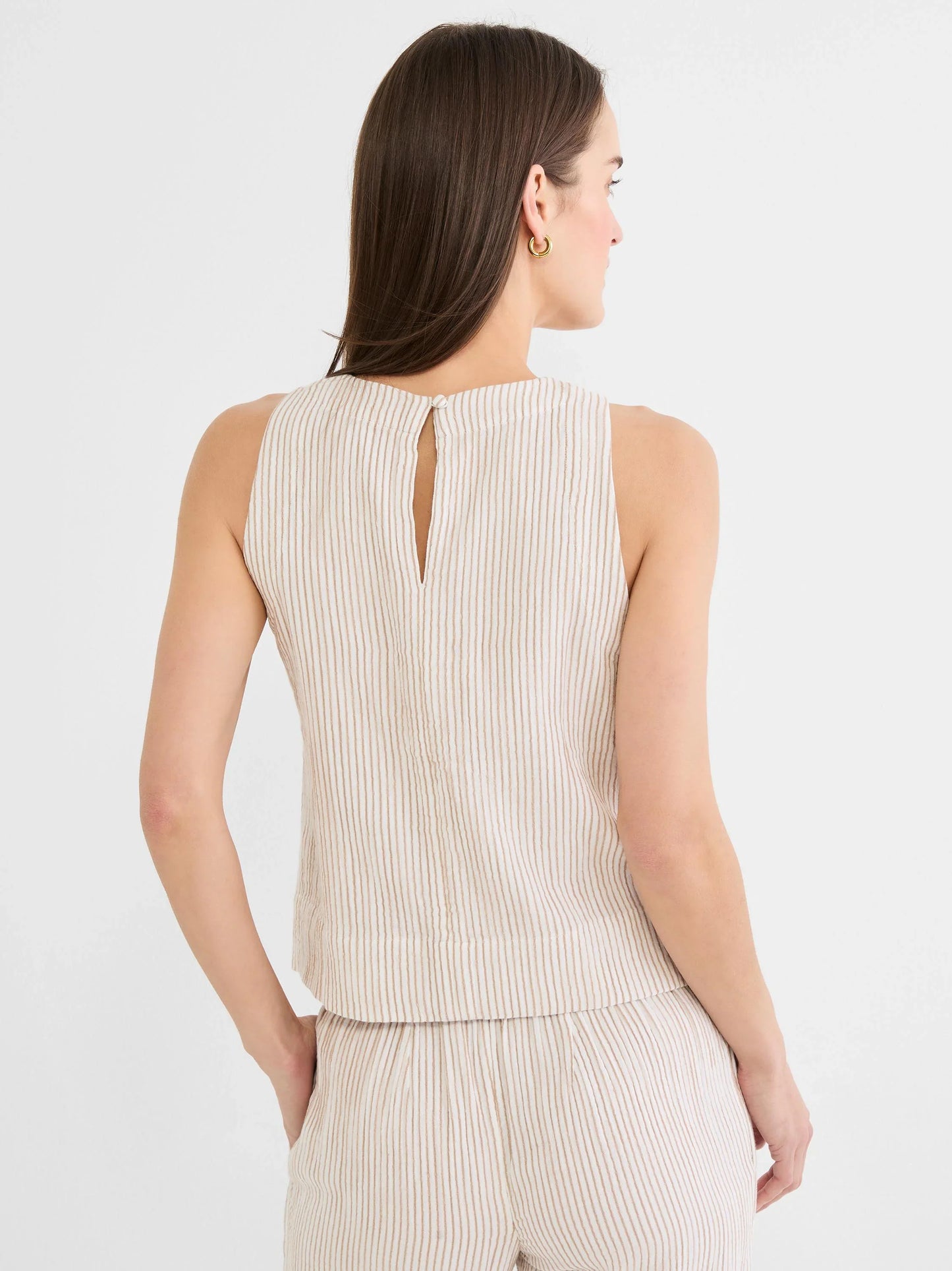 Pinstripe Gauze Tank