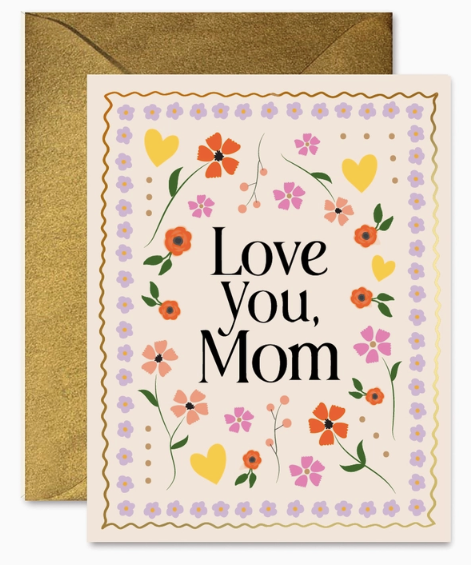 Floral Mosaic Mom Card
