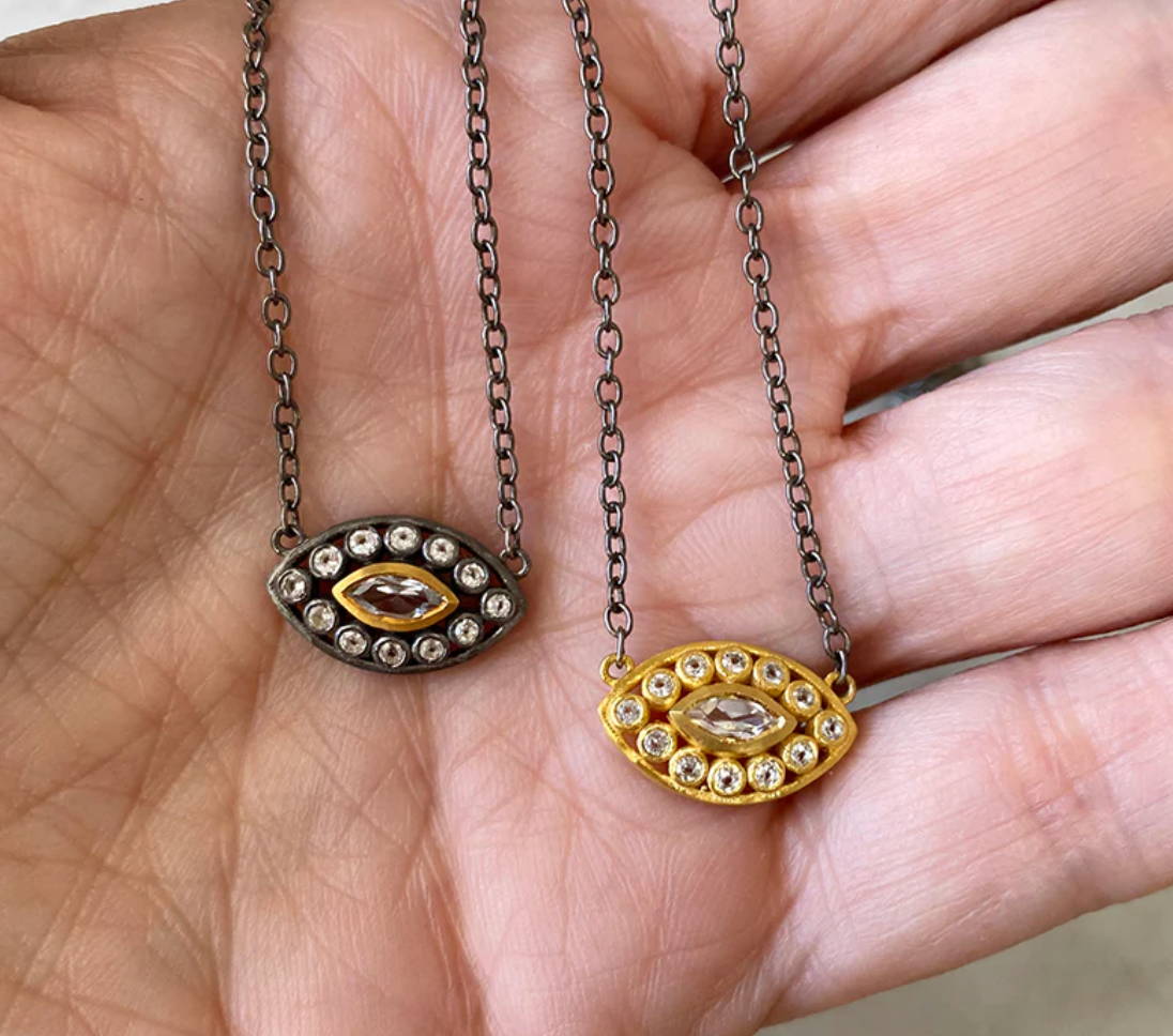 Maia Golden Protective Eye Necklace