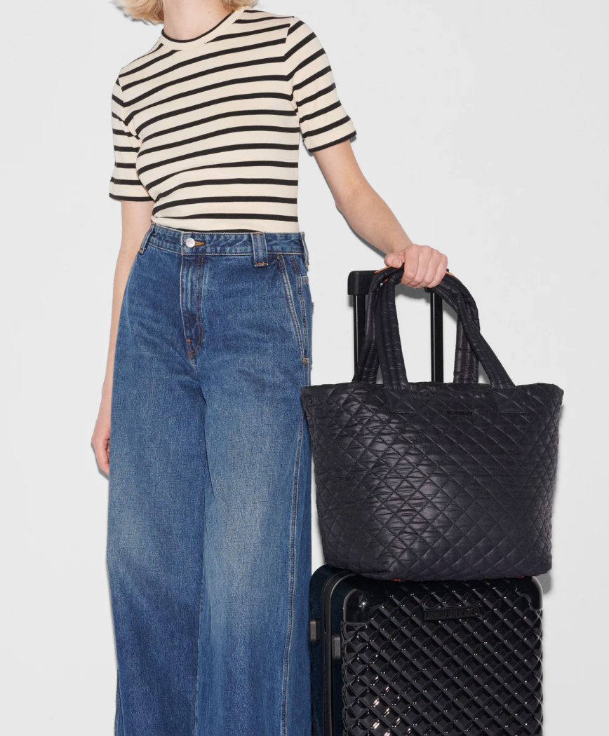 Medium Metro Tote Deluxe-Black