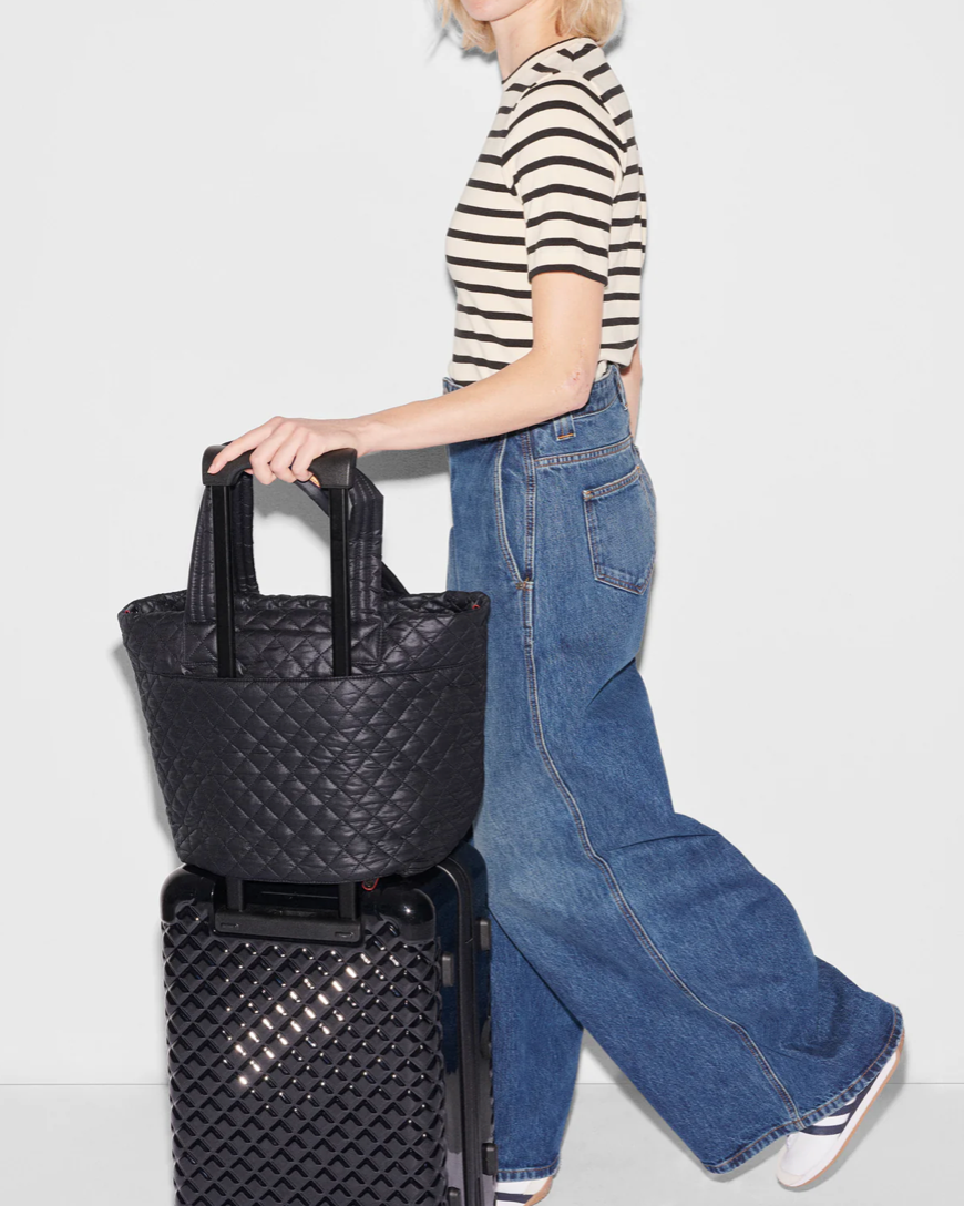 Medium Metro Tote Deluxe-Black
