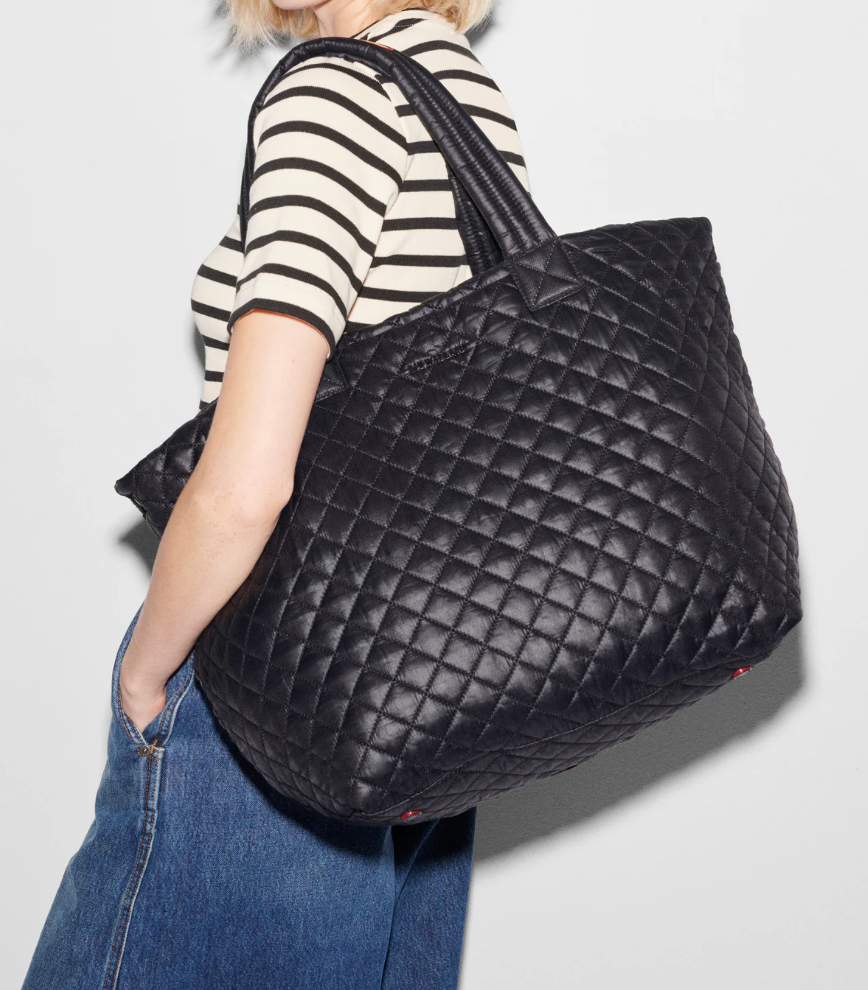 Large Metro Tote Deluxe-Black
