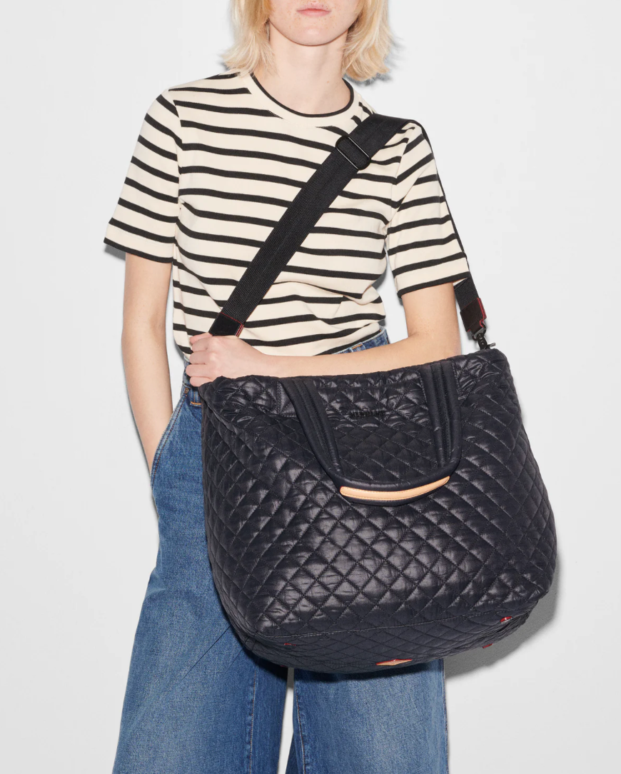 Large Metro Tote Deluxe-Black